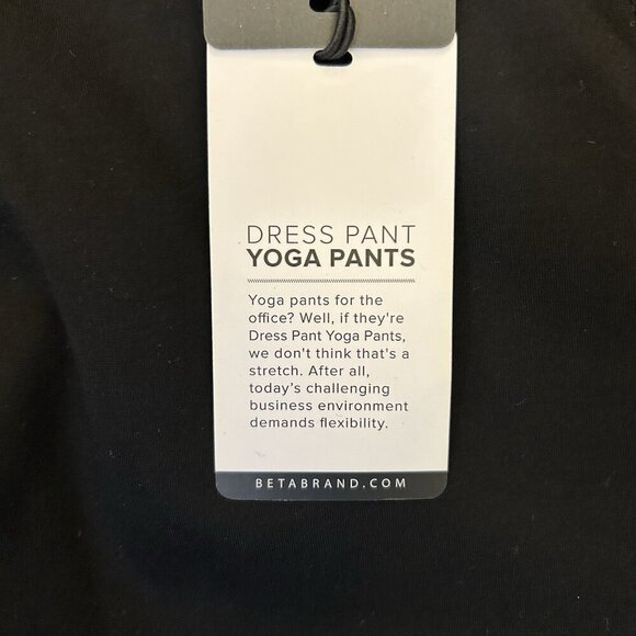 Betabrand Womens Classic Dress Yoga Pant Petite Size L Black Bootcut Pull On NWT - Picture 14 of 16